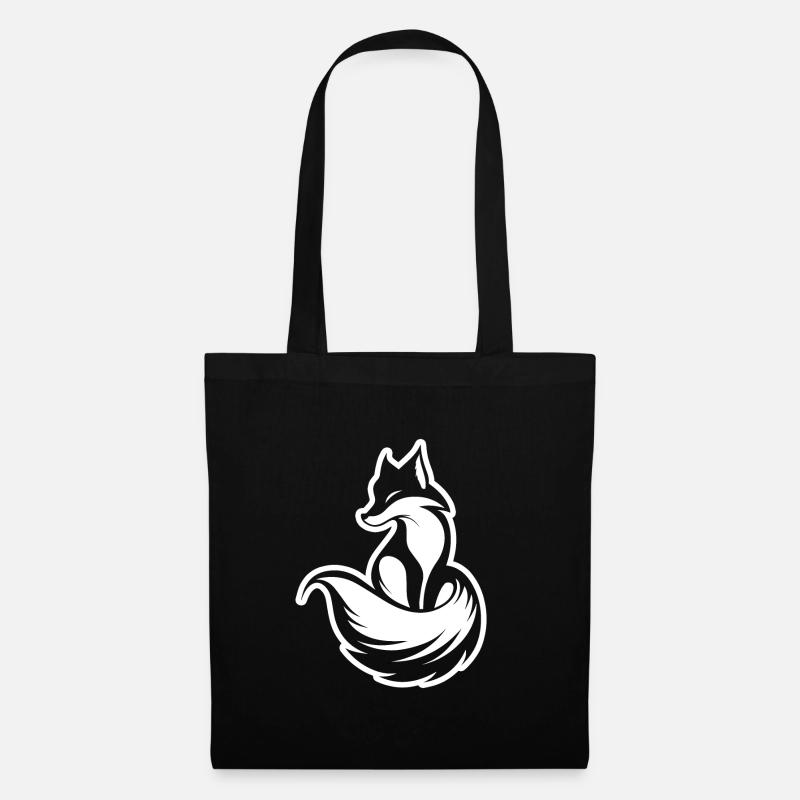 Fox Foxes - Tote Bag - black