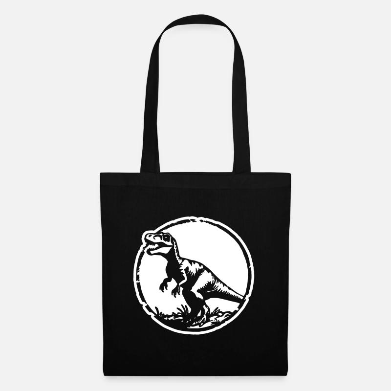 Dinosaurier Dino - Stoffbeutel - Schwarz