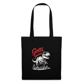 Gotti Saurus Design unique de la marraine Gotti - Sac en tissu - noir - Devant