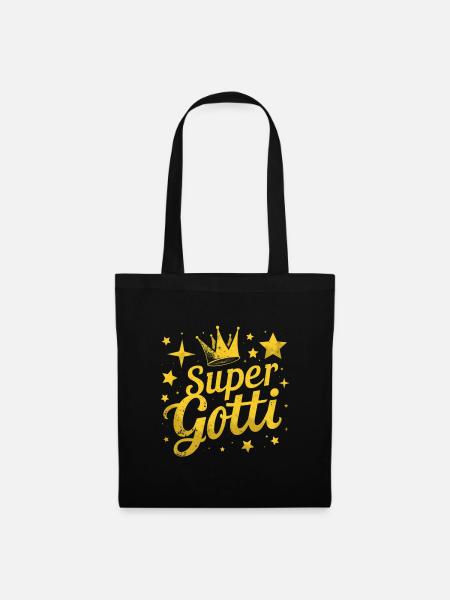 Super Gotti - Stoffbeutel - Schwarz