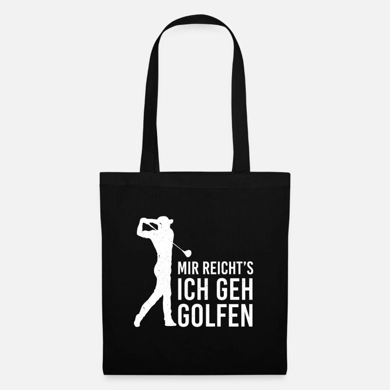 Golf Golfer Geschenk Golfschläger Sport Golf Hole - Stoffbeutel - Schwarz