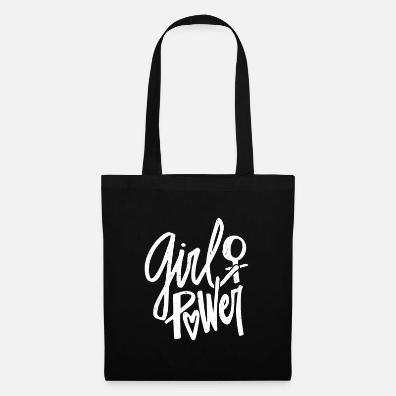 Feminismus Spruch Geschenk Vintage Emanzipation - Stoffbeutel - Schwarz