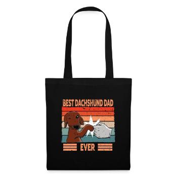 Best Dachshund Dad ever | Dachshund Papa Saying - Tote Bag - black - Front