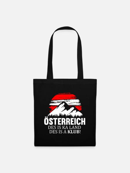 AUSTRIA ÖSTERREICH DES IS KA LAND DES IS A KLUB - Stoffbeutel - Schwarz
