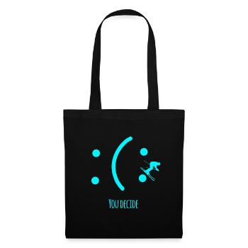 you decide skiing - Tote Bag - black - Front