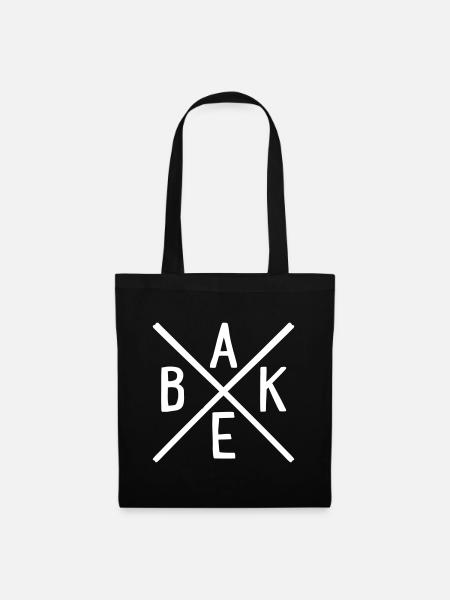 bake - Stoffbeutel - Schwarz