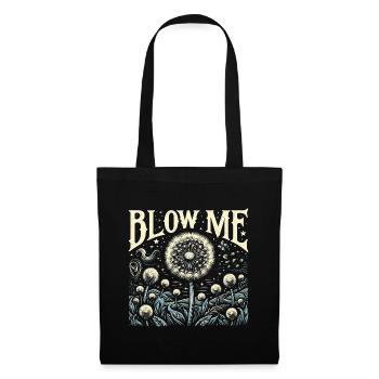 Pissenlit - Cadeau amusant pour les amoureux de la nature - Sac en tissu - noir - Devant