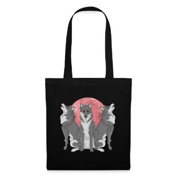 Wolf - Sac en tissu - noir - Devant