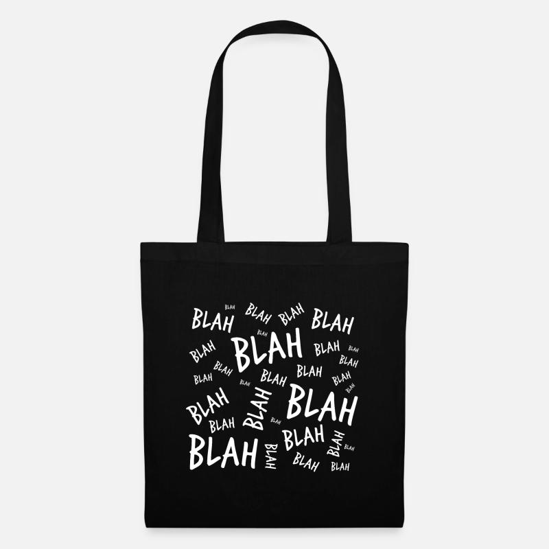 Blah blah blah - Stoffbeutel - Schwarz