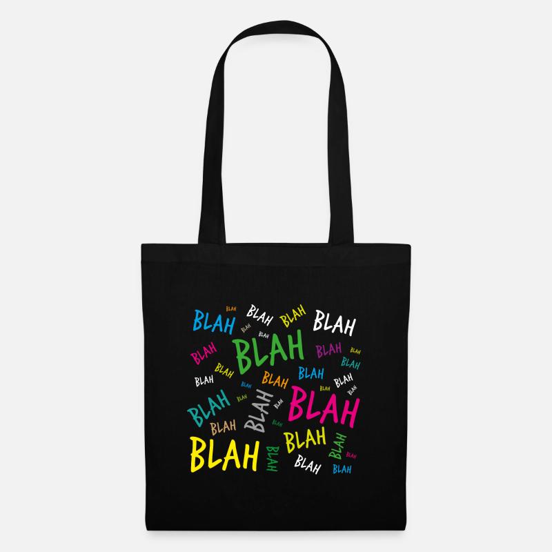 Bla bla bla - Sac en tissu - noir