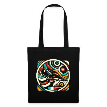 Curling Gift - Retro Vintage Design - Tote Bag - black - Front