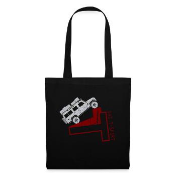 Das Defender T-Shirt - Stoffbeutel - Schwarz - Vorne