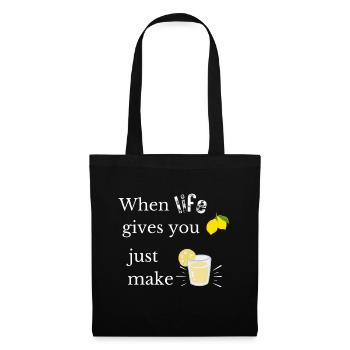 Lemonade Shirt - Stoffbeutel - Schwarz - Vorne