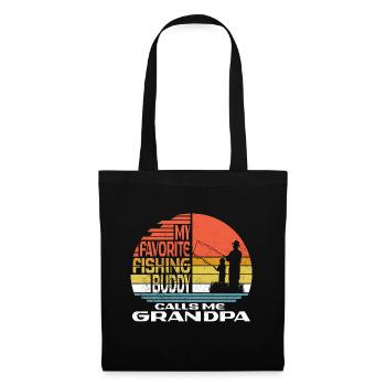 Angler My Favorite Fishing Buddy Calls Me Grandpa - Tote Bag - black - Front