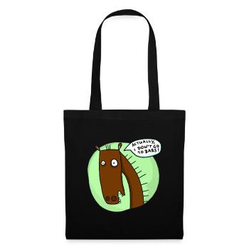 Je ne vais pas dans les bars - Sac en tissu - noir - Devant