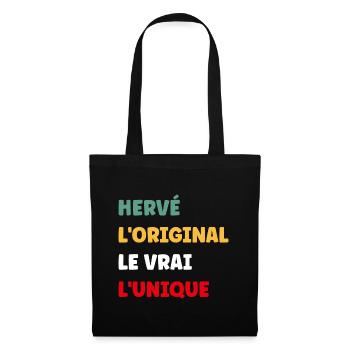 L'original le vrai l'unique hervé - Sac en tissu - noir - Devant