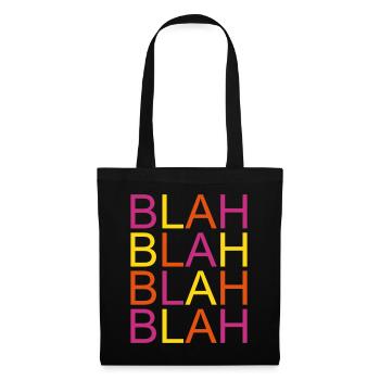 blah blah - Tote Bag - black - Front