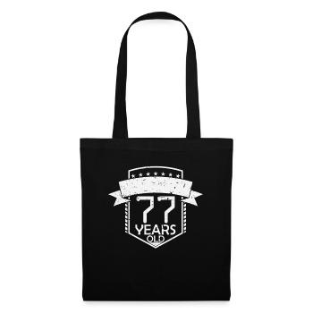 77th birthday Schnapszahl - Tote Bag - black - Front