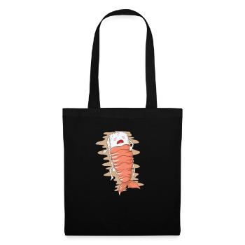 Le riz à sushi dort sous les crevettes - Sac en tissu - noir - Devant