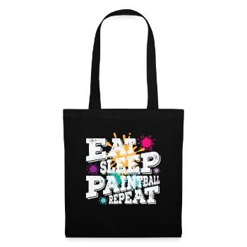 Eat Sleep Paintball Repeat - Tote Bag - black - Front