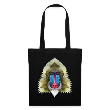 Monkey polygon design gift - Tote Bag - black - Front