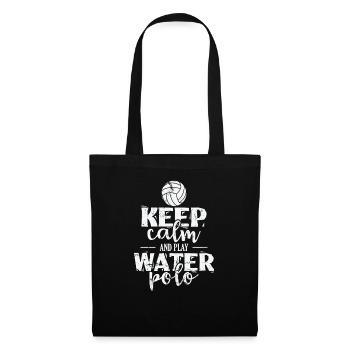 Wasserball Keep calm and play Water Polo - Tote Bag - black - Front