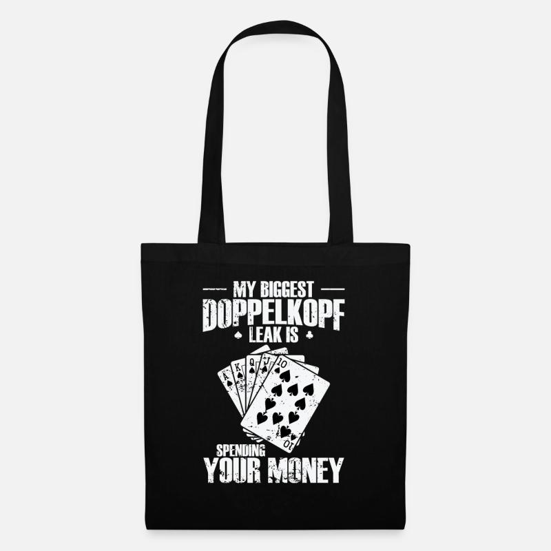 My biggest Doppelkopf Leak is spending your Money - Stoffbeutel - Schwarz