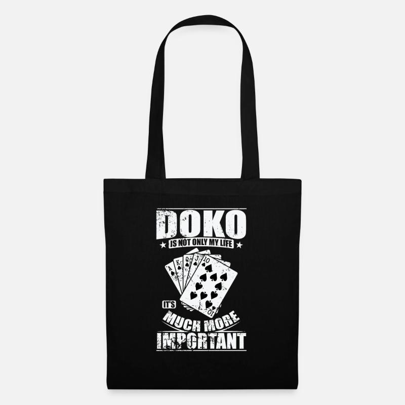 Doko is not only my Life It's much more Important - Stoffbeutel - Schwarz