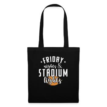 Friday Nights and Stadium Lights Amerika - Stoffbeutel - Schwarz - Vorne