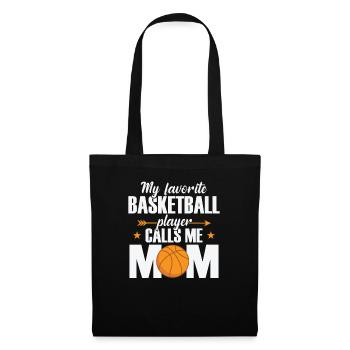 Mon joueur de basket préféré m’appelle maman - Sac en tissu - noir - Devant