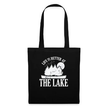 Life is better at the Lake Kayak Paddle Boat - Tote Bag - black - Front