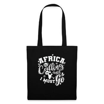 L’Afrique appelle et je dois aller continent - Sac en tissu - noir - Devant