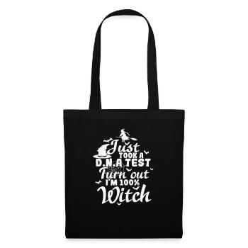 Je viens de passer un test D.N.A. il s’avère que je suis une sorcière - Sac en tissu - noir - Devant