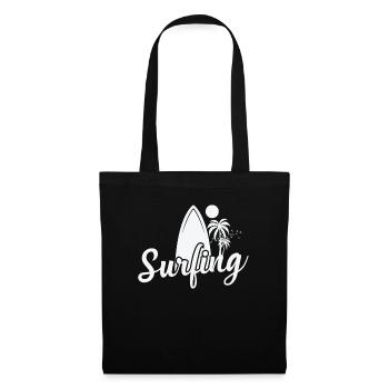 Surfing Surfing Surfboard Water Sports - Tote Bag - black - Front