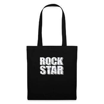 Rock Star Musikstil Genre Gitarre Rockband - Stoffbeutel - Schwarz - Vorne