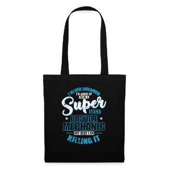 J’aurais grandi pour devenir un mécanicien de vélo super sexy - Sac en tissu - noir - Devant