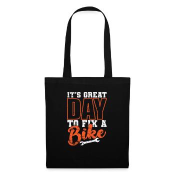 It's Great Day to fix a Bike Two-Wheeler Mechanic - Tote Bag - black - Front