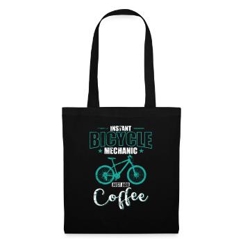 Instant Bicycle Mechanic Just add Coffee - Tote Bag - black - Front
