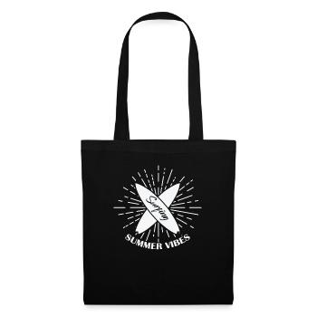 Surfing Summer Vibes Wind Wellenreiten - Tote Bag - black - Front