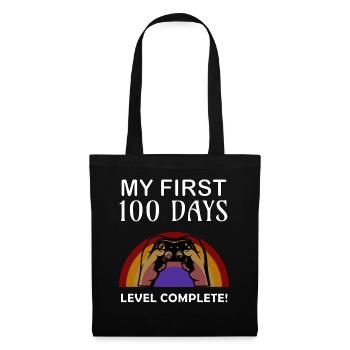 My first 100 days - done! - Tote Bag - black - Front