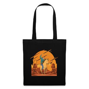 Cowboy Hat Rodeo Texas Horses Gift Cowboy - Tote Bag - black - Front