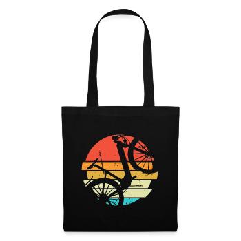 E-Bike Cyclist Cadeau Vélo Cycliste - Sac en tissu - noir - Devant