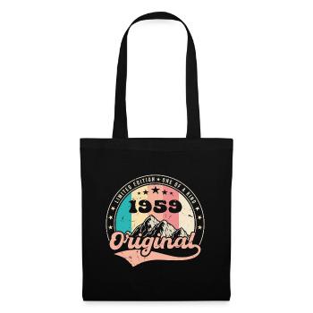Geburtstagsgeschenk 1959 Frau | Jahrgang 1959 - Stoffbeutel - Schwarz - Vorne