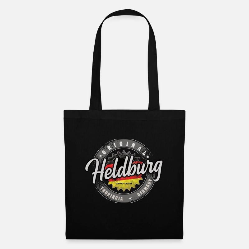 Original Germany Thüringen Heldburg - Stoffbeutel - Schwarz
