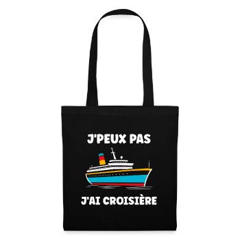 J'peux pas j'ai Croisière - Sac en tissu - noir - Devant