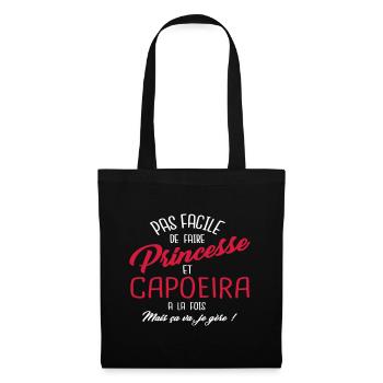 Princesse et capoeira - Sac en tissu - noir - Devant