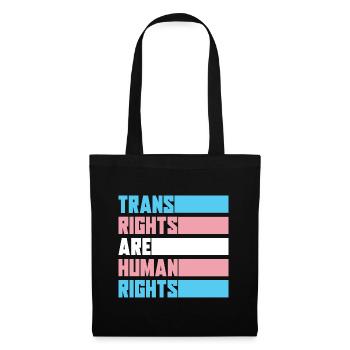 Trans Égalité des droits LGBT Transgenres - Sac en tissu - noir - Devant