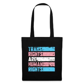 Trans Human Rights LGBT Transgender - Tote Bag - black - Front