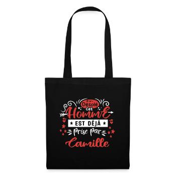 Cadeau Homme déja pris par Camille - Sac en tissu - noir - Devant