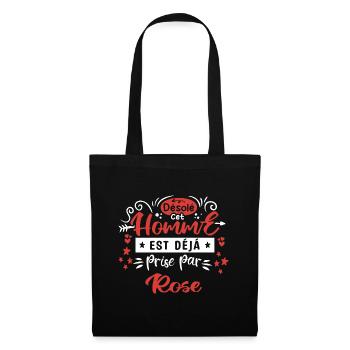 Cadeau Homme déja pris par Rose - Sac en tissu - noir - Devant